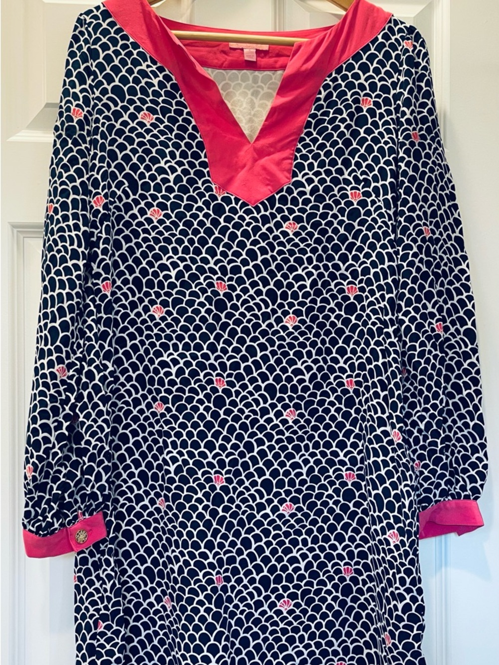 Lilly Pulitzer seashell scallop silk dress - size 6